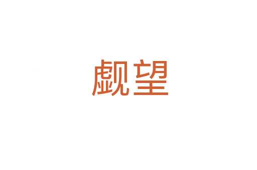 觑望