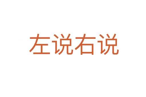 左说右说