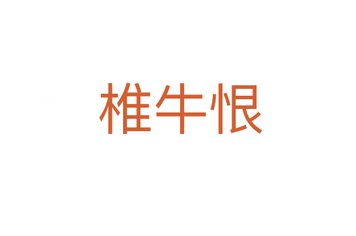 椎牛恨
