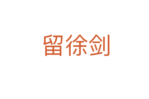 留徐剑