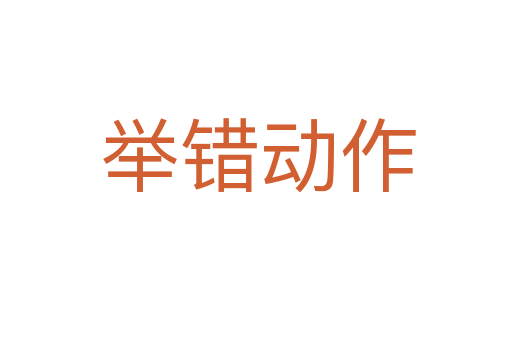 举错动作