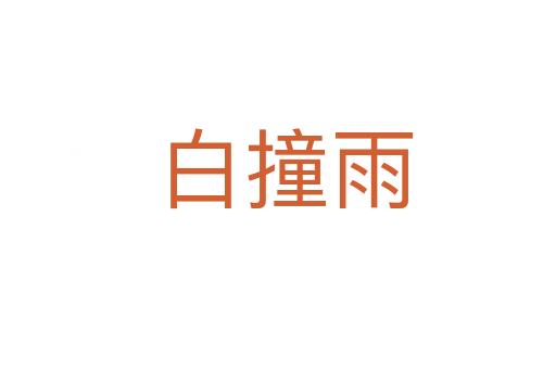 白撞雨
