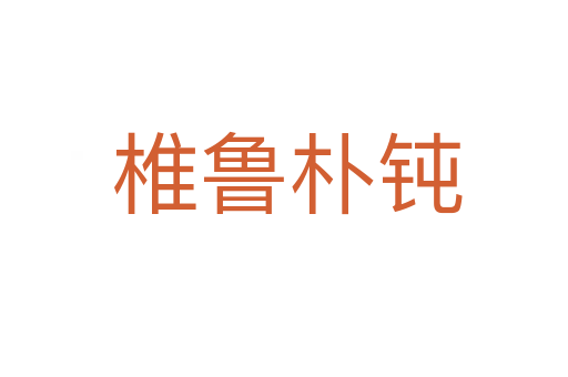 椎鲁朴钝