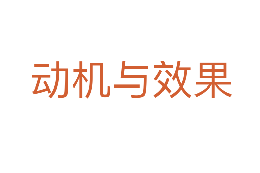 动机与效果