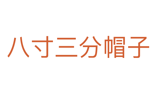 八寸三分帽子