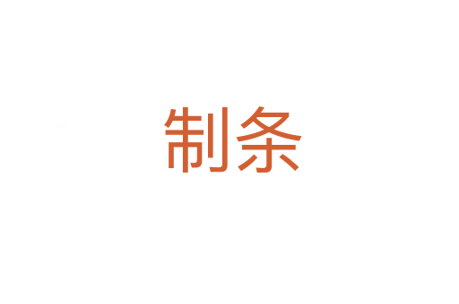 制条