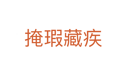 掩瑕藏疾