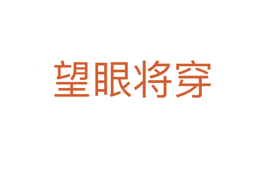 望眼将穿