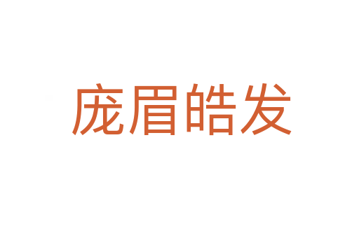 庞眉皓发