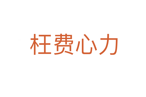 枉费心力