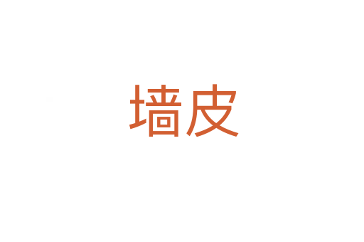 墙皮