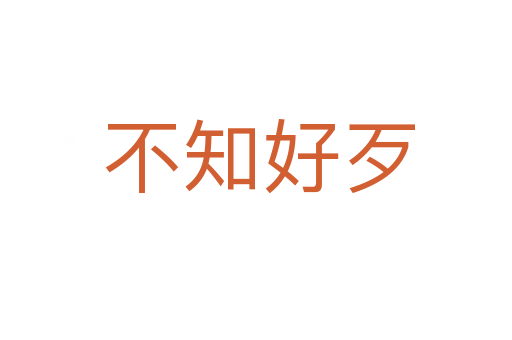 不知好歹