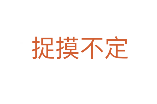 捉摸不定