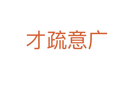 才疏意广