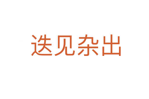 迭见杂出