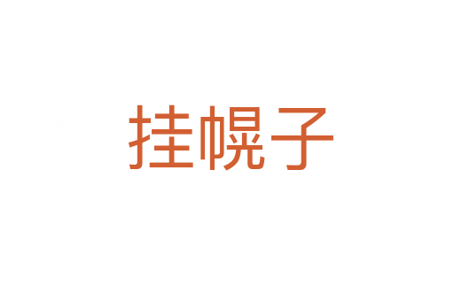 挂幌子