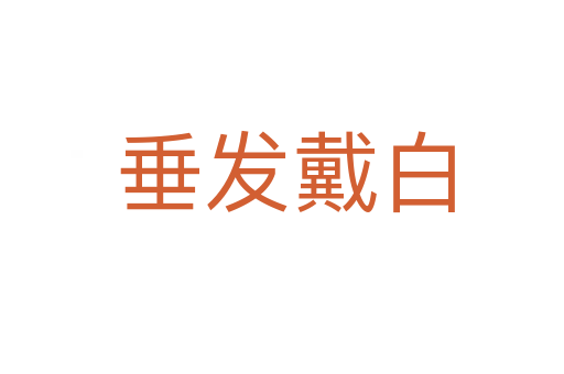 垂发戴白