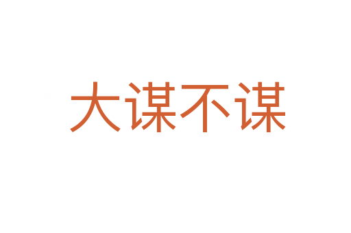 大谋不谋