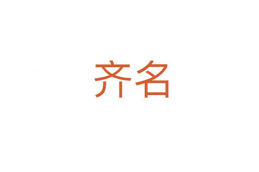 齐名