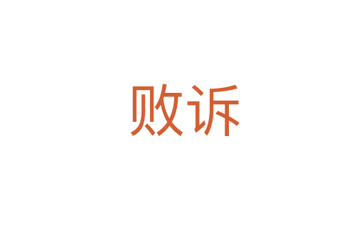 败诉