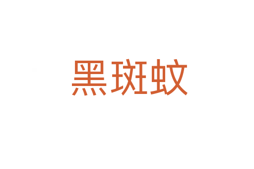 黑斑蚊