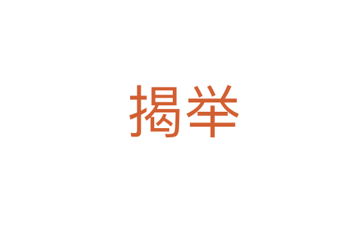揭举