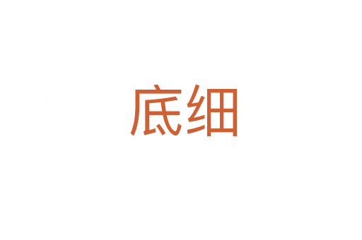 底细